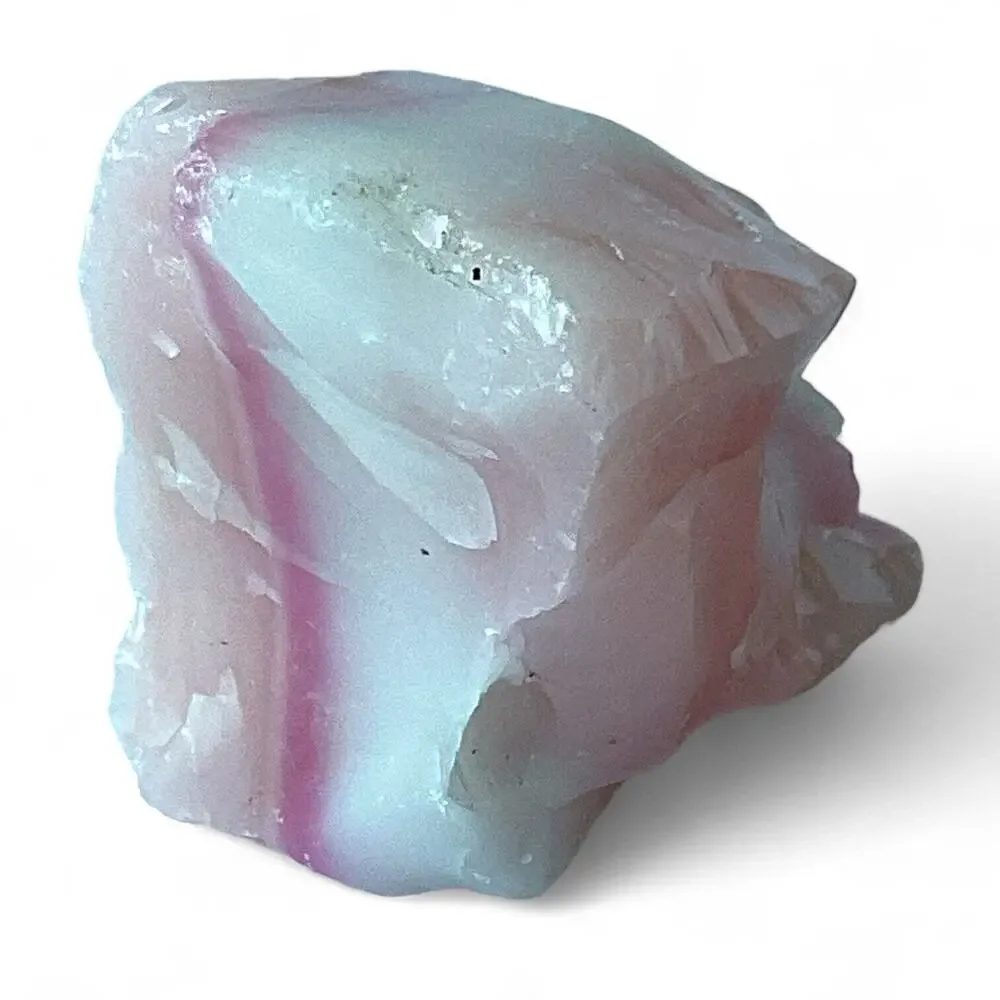 Pink Layered Art Glass Multitone Cullet Glowing‎ Manganese Slag Glass #4GL109